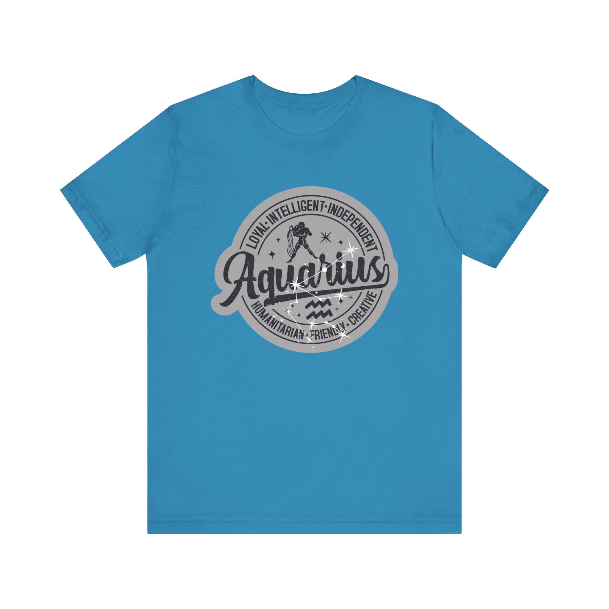 Aquarius Zodiac Unisex Casual Classic Jersey Short Sleeve Tee